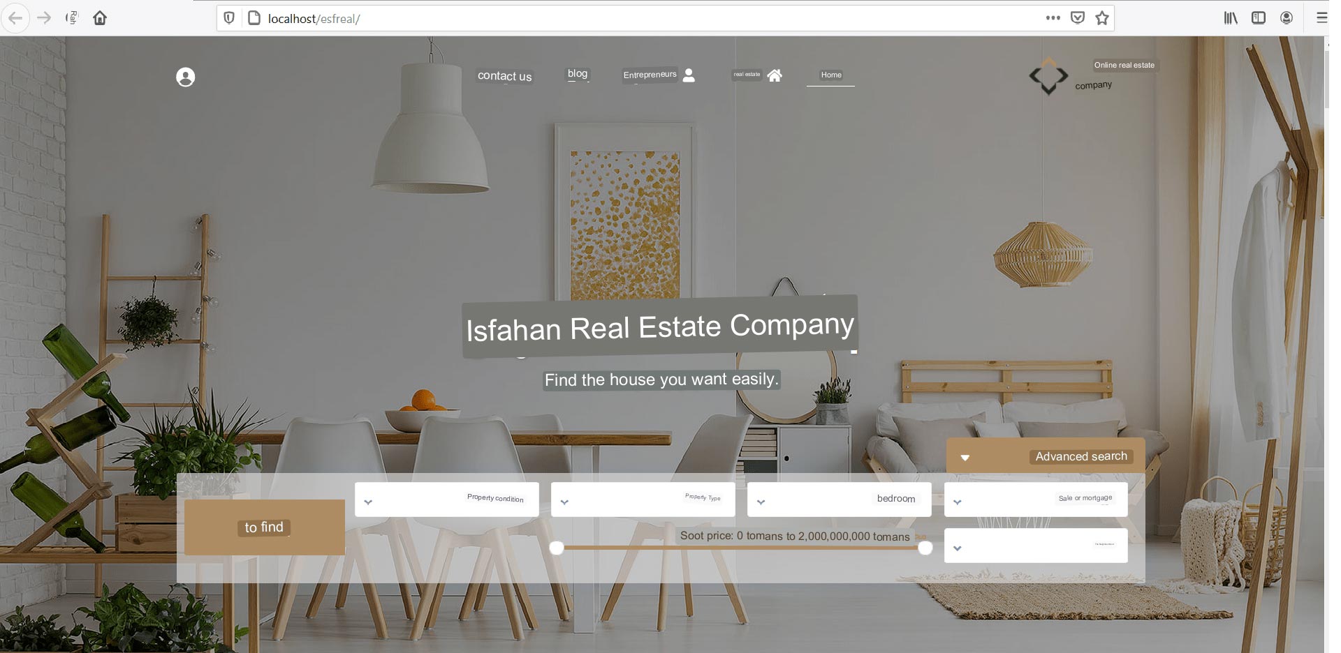 Online Real Estate Agency Site